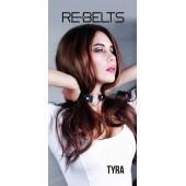 Чёрный кожаный чокер-кляп Tyra Black - Rebelts - купить с доставкой в Новокуйбышевске