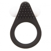 Чёрное эрекционное кольцо LIT-UP SILICONE STIMU RING 1 BLACK - Dream Toys - в Новокуйбышевске купить с доставкой