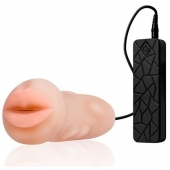 Мастурбатор-ротик с вибрацией REALSTUFF VIBRATING MASTURBATOR MOUTH - Dream Toys - в Новокуйбышевске купить с доставкой