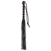 Чёрная мини-плеть из резины Rubber Mini Whip - 22 см. - Blush Novelties - купить с доставкой в Новокуйбышевске