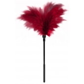 Пластиковая метелочка с красными пёрышками Small Feather Tickler - 32 см. - Blush Novelties - купить с доставкой в Новокуйбышевске