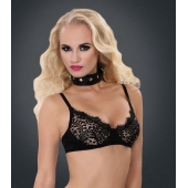 Полиуретановый ошейник с пуклями и D-кольцами Collar with Studs - Blush Novelties - купить с доставкой в Новокуйбышевске