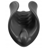 Чёрный мастурбатор Vibrating Silicone Stimulator с вибрацией - Pipedream - в Новокуйбышевске купить с доставкой
