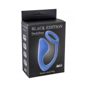 Синее эрекционное кольцо с анальной пробкой Button Anal Plug - Lola Games - в Новокуйбышевске купить с доставкой