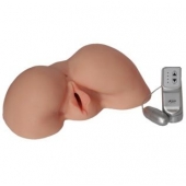 Телесная вибровагина из киберкожи с выносным пультом - LOVETOY (А-Полимер) - в Новокуйбышевске купить с доставкой