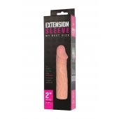 Телесная насадка-удлинитель Extension sleeve - 17 см. - Sitabella - в Новокуйбышевске купить с доставкой