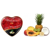 Массажная свеча с ароматом экзотических фруктов Bougie Massage Candle - 35 мл. - Plaisir Secret - купить с доставкой в Новокуйбышевске