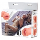 Двусторонний мастурбатор с вибропулей Satisfaction Lucky charm - Lola Games - в Новокуйбышевске купить с доставкой