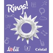 Прозрачное эрекционное кольцо Rings Cristal - Lola Games - в Новокуйбышевске купить с доставкой