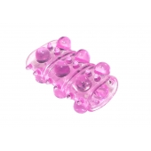 Розовая насадка на пенис Rings Armour - Lola Games - в Новокуйбышевске купить с доставкой