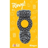 Чёрное эрекционное кольцо Rings Ringer - Lola Games - в Новокуйбышевске купить с доставкой