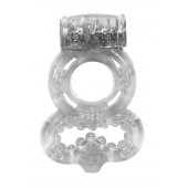 Прозрачное эрекционное кольцо Rings Treadle с подхватом - Lola Games - в Новокуйбышевске купить с доставкой
