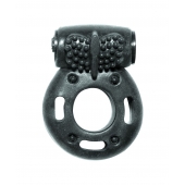 Черное эрекционное кольцо с вибрацией Rings Axle-pin - Lola Games - в Новокуйбышевске купить с доставкой