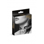 Черный чокер с замком в форме сердца - Bijoux Pour Toi - купить с доставкой в Новокуйбышевске