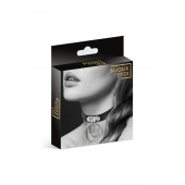 Черный чокер с двумя кольцами - Bijoux Pour Toi - купить с доставкой в Новокуйбышевске
