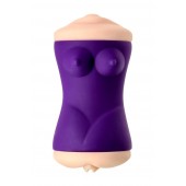 Двухсторонний мастурбатор JOS YARA в фиолетовой колбе - JOS - в Новокуйбышевске купить с доставкой