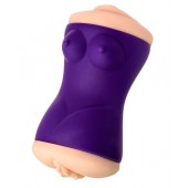 Двухсторонний мастурбатор JOS YARA в фиолетовой колбе - JOS - в Новокуйбышевске купить с доставкой