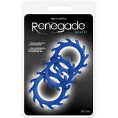 Набор из 3 синих эрекционных колец Renegade Gears - NS Novelties - в Новокуйбышевске купить с доставкой