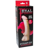Телесная насадка REAL Standard с усиками на основании - 19 см. - LOVETOY (А-Полимер) - купить с доставкой в Новокуйбышевске