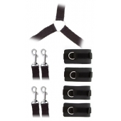 Комплект наручников и поножей LUXURIOUS BED RESTRAINT CUFF SET - Blush Novelties - купить с доставкой в Новокуйбышевске