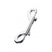 Серебристый двухсторонний карабин TOYFA Metal - ToyFa - купить с доставкой в Новокуйбышевске