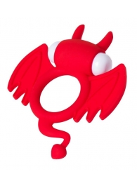 Красное эрекционное кольцо на пенис JOS COCKY DEVIL - JOS - в Новокуйбышевске купить с доставкой