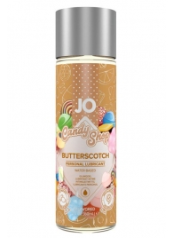 Смазка на водной основе Candy Shop Butterscotch с ароматом ирисок - 60 мл. - System JO - купить с доставкой в Новокуйбышевске