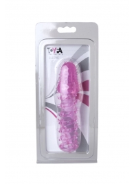 Розовая насадка с нежными шипами - 13,5 см. - Toyfa Basic - в Новокуйбышевске купить с доставкой