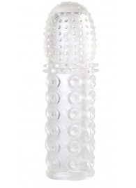 Прозрачная закрытая гелевая насадка - 13,5 см. - Toyfa Basic - в Новокуйбышевске купить с доставкой