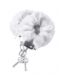 Наручники с белой меховой опушкой - ToyFa - купить с доставкой в Новокуйбышевске