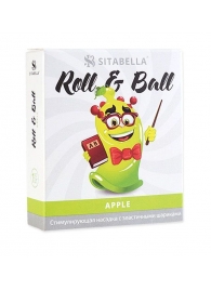 Стимулирующий презерватив-насадка Roll   Ball Apple - Sitabella - купить с доставкой в Новокуйбышевске