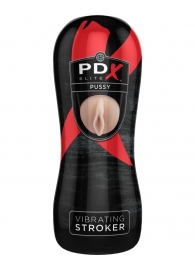Мастурбатор-вагина Vibrating Pussy Stroker с вибрацией - Pipedream - в Новокуйбышевске купить с доставкой