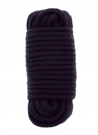 Черная веревка для связывания BONDX LOVE ROPE - 10 м. - Dream Toys - купить с доставкой в Новокуйбышевске