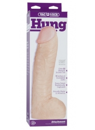 Огромная насадка-реалистик Vac-U-Lock Realistic Hung - 31,7 см. - Doc Johnson - купить с доставкой в Новокуйбышевске