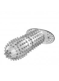 Закрытая прозрачная насадка Crystal sleeve - 12 см. - Erowoman-Eroman - в Новокуйбышевске купить с доставкой