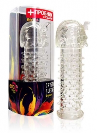 Закрытая прозрачная насадка на пенис Crystal Sleeve Faraon - 13,5 см. - Erowoman-Eroman - в Новокуйбышевске купить с доставкой