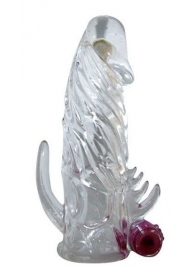 Закрытая прозрачная вибронасадка на пенис Crystal Sleeve Vibe - Erowoman-Eroman - в Новокуйбышевске купить с доставкой
