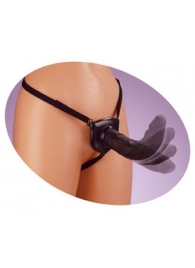 Черный податливый страпон Posable Partner Strap-On - 17,8 см. - Pipedream - купить с доставкой в Новокуйбышевске