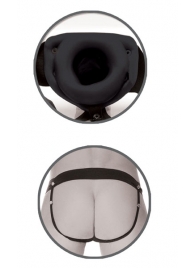 Черный полый страпон унисекс Hollow Strap-On - 14,5 см. - Pipedream - купить с доставкой в Новокуйбышевске