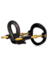 Черный экстендер-растяжитель пениса - Sex Expert - в Новокуйбышевске купить с доставкой