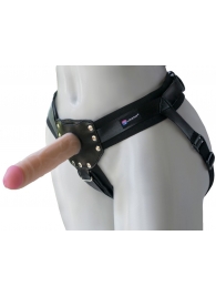 Черный пояс-трусики с двумя насадками  Экзотик-Linda  - 15,5 и 10,5 см. - LOVETOY (А-Полимер) - купить с доставкой в Новокуйбышевске