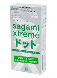 Презервативы Sagami Xtreme Type-E с точками - 10 шт. - Sagami - купить с доставкой в Новокуйбышевске