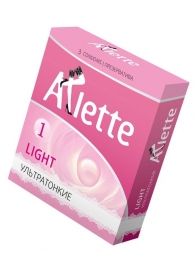 Ультратонкие презервативы Arlette Light - 3 шт. - Arlette - купить с доставкой в Новокуйбышевске