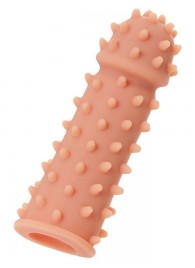 Телесная реалистичная насадка KOKOS Extreme Sleeve 03 с дополнительной стимуляцией - 12,7 см. - KOKOS - в Новокуйбышевске купить с доставкой