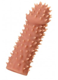 Телесная реалистичная насадка KOKOS Extreme Sleeve 07 с дополнительной стимуляцией - 12,7 см. - KOKOS - в Новокуйбышевске купить с доставкой