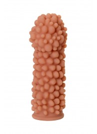 Телесная реалистичная насадка KOKOS Extreme Sleeve 08 с дополнительной стимуляцией - 12,7 см. - KOKOS - в Новокуйбышевске купить с доставкой