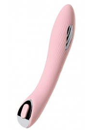 Розовый силиконовый вибратор с электростимуляцией TESLA G-POINT - 21 см. - ToyFa - купить с доставкой в Новокуйбышевске