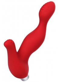 Красный силиконовый вибростимулятор простаты Proman - 12,5 см. - ToyFa - в Новокуйбышевске купить с доставкой