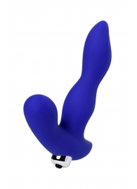 Синий силиконовый вибростимулятор простаты Stroman - 14,5 см. - ToyFa - в Новокуйбышевске купить с доставкой