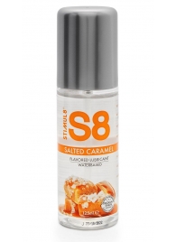 Смазка на водной основе S8 Flavored Lube со вкусом соленой карамели - 125 мл. - Stimul8 - купить с доставкой в Новокуйбышевске